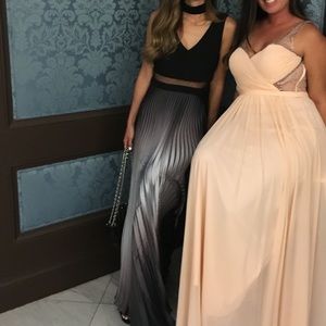 AQUA Ombré Evening Gown